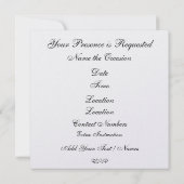 Bewegung ... Ruhestand... Einladung (Rückseite)