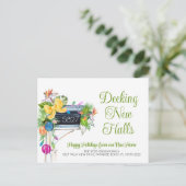 Bewegung tropischer botanischer Urlaub Feiertagspostkarte (Stehend Vorderseite)