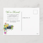 Bewegung tropischer botanischer Urlaub Feiertagspostkarte (Rückseite)