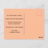 BEWEGUNG VON ANKÜNFTEN Wildblumen Postkarte (Rückseite)