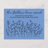 BEWEGUNG VON ANKÜNFTEN Wildblumen Postkarte (Vorderseite)