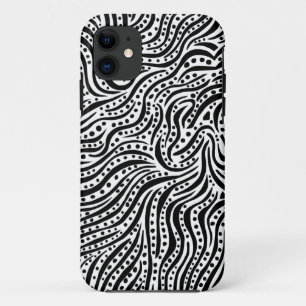 Bewegung zum Wasser - Schwarz und Weiß Case-Mate iPhone Hülle