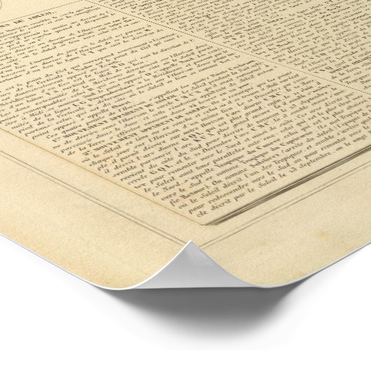 Bewegungen der Sonne Poster (Ecke)