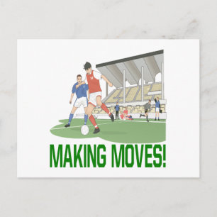 Bewegungen machen postkarte