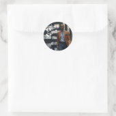 Bewegungen machen runder aufkleber (Tasche)