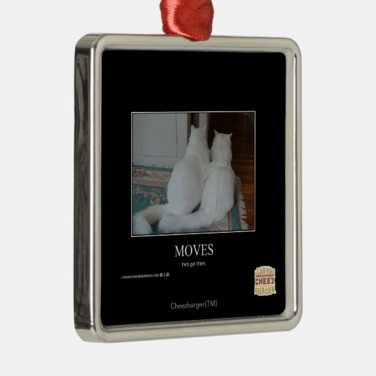 Bewegungen Silbernes Ornament (Rechts)