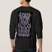 Bewegungs-Abstrakt-Sweatshirt Sweatshirt (Rückseite)
