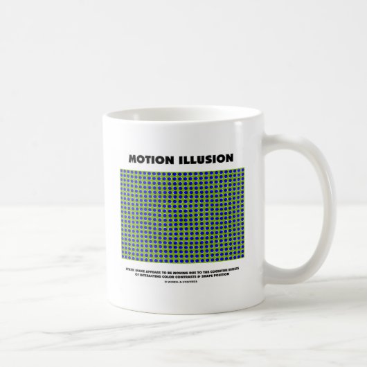 Bewegungs-Illusion (optische Täuschung) Kaffeetasse (Rechts)