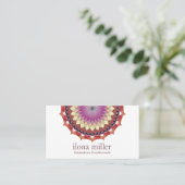 Bewegungs-Mandala-Visitenkarte |, das im Herbst Visitenkarte (Stehend Vorderseite)