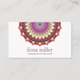Bewegungs-Mandala-Visitenkarte |, das im Herbst Visitenkarte