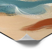 Bewegungs- und Tiefenrhythmus Abstrakt Poster (Ecke)