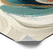 Bewegungs- und Tiefenrhythmus Abstrakt Poster (Ecke)