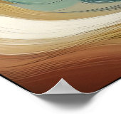 Bewegungs- und Tiefenrhythmus Abstrakt Poster (Ecke)