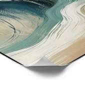 Bewegungs- und Tiefenrhythmus Abstrakt Poster (Ecke)