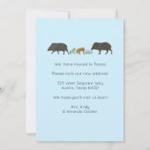BEWEGUNGSANKÜNDIGUNG Familie Javelina Südwesten Einladung (Rückseite)