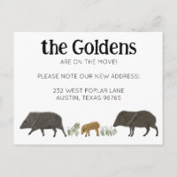 BEWEGUNGSANKÜNDIGUNG Familie Javelina Südwesten