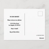 BEWEGUNGSANKÜNDIGUNG - Farbiges Weltraumuniversum Postkarte (Rückseite)