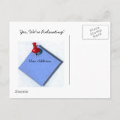 BEWEGUNGSANKÜNDIGUNG: Memo: Realismus Kunst Ankündigungspostkarte (Rückseite)