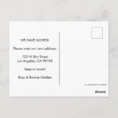 BEWEGUNGSANKÜNDIGUNG Monstera Leaf Wasserfarbe Ros Postkarte (Rückseite)