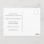 BEWEGUNGSANKÜNDIGUNG - Neue Adresse Aussicht auf d Postkarte (Rückseite)