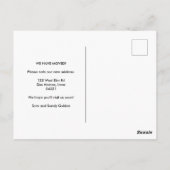 BEWEGUNGSANKÜNDIGUNG Niedliche Daisy Bouquet handb Postkarte (Rückseite)