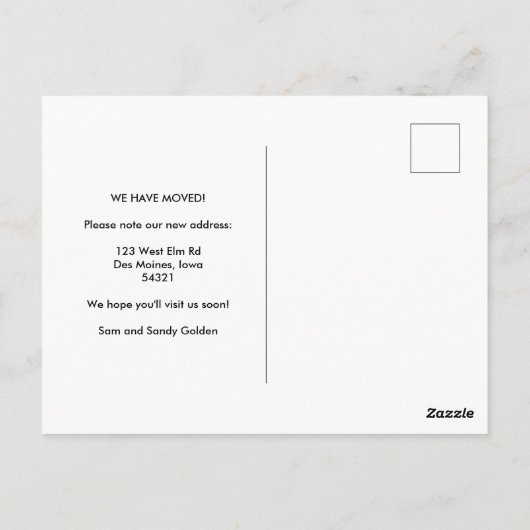 BEWEGUNGSANKÜNDIGUNG Niedliche Daisy Bouquet handb Postkarte (Rückseite)