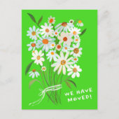 BEWEGUNGSANKÜNDIGUNG Niedliche Daisy Bouquet handb Postkarte (Vorderseite)