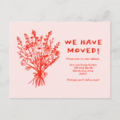 BEWEGUNGSANKÜNDIGUNG Wildblume Bouquet Niedlich Do Postkarte (Vorderseite)