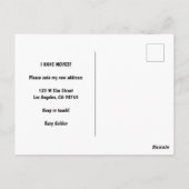 BEWEGUNGSANWEISUNG Streifen Retro-Rainbow Postkarte (Rückseite)