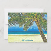 Bewegungshinweis Schöne Strandkarte Mitteilungskarte (Vorderseite)