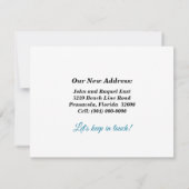 Bewegungshinweis Schöne Strandkarte Mitteilungskarte (Rückseite)