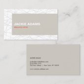 BEWEGUNGSLINIEN Nr. 3 Visitenkarte (Vorne/Hinten)