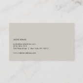 BEWEGUNGSLINIEN Nr. 3 Visitenkarte (Rückseite)