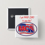 BEWEGUNGSverein AMERIKA - MCA 40for80.com Button (Vorne & Hinten)