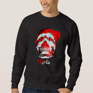 Bewegungswellenfrequenz Schädel Sweatshirt