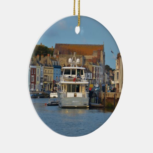 Bewegungsyacht in Weymouth Keramikornament (Rechts)