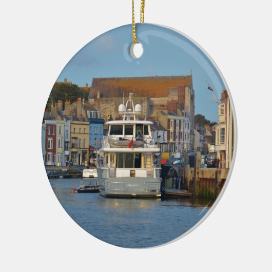 Bewegungsyacht in Weymouth Keramikornament (Links)