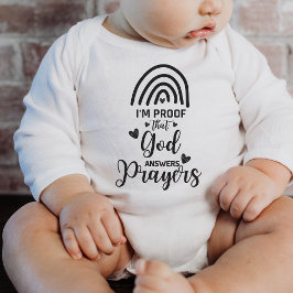 Beweis dafür, dass Gott Gebete Personalisiertes Ge Baby Strampler