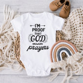 Beweis dafür, dass Gott Gebete Personalisiertes Ge Baby Strampler