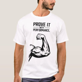 Beweise es Minimalistische Typografie T-Shirt - Fe