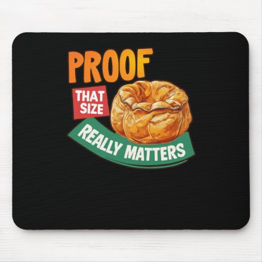 Beweise für diese Größe wirklich S - Yorkshire Pud Mousepad (Vorne)