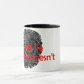 Beweise liegen nicht tasse (Zentrum)