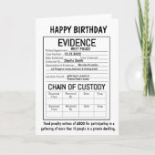 BEWEISEKARTE KARTE (Vorderseite)