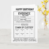 BEWEISEKARTE KARTE (Gelbe Blume)