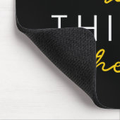 Beweisen Sie alle Dinge Bibel Zitat gelbe Typograf Mousepad (Ecke)