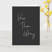 Beweisen Sie, dass sie falsch inspirierend Zitat i Karte (Gelbe Blume)