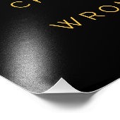 Beweisen Sie, dass sie falsch inspirierende Zitate Fotodruck (Ecke)