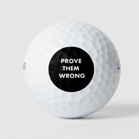 Beweisen Sie, dass sie falsch liegen Golfball (Vorderseite)