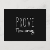 Beweisen Sie, dass sie falsch schwarz und weiß sin Postkarte (Vorderseite)