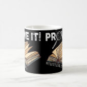 Beweisen Sie es Text Nachweis Unisex Kaffeetasse (Mittel)